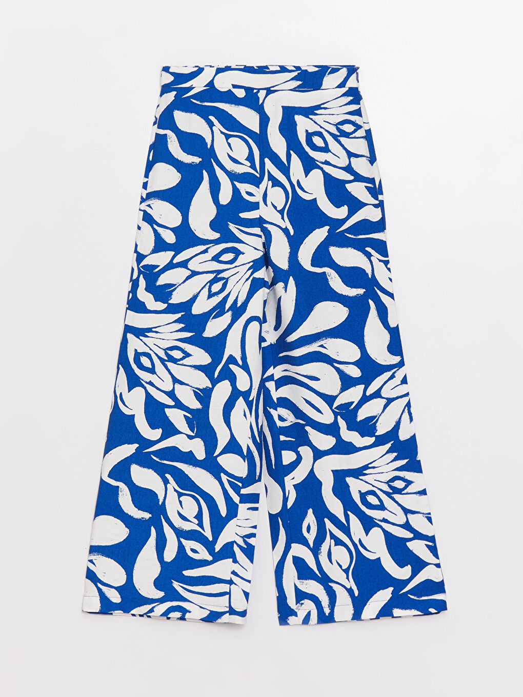 Comfortable Pattern Patterned Wide Leg Women's Trousers-5