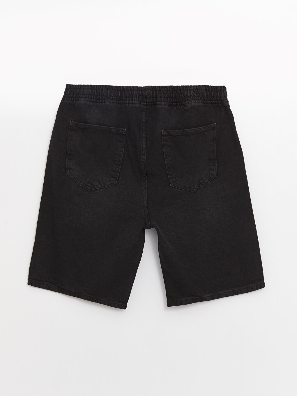 Antrasit Standart Kalıp Erkek Jean Şort-5
