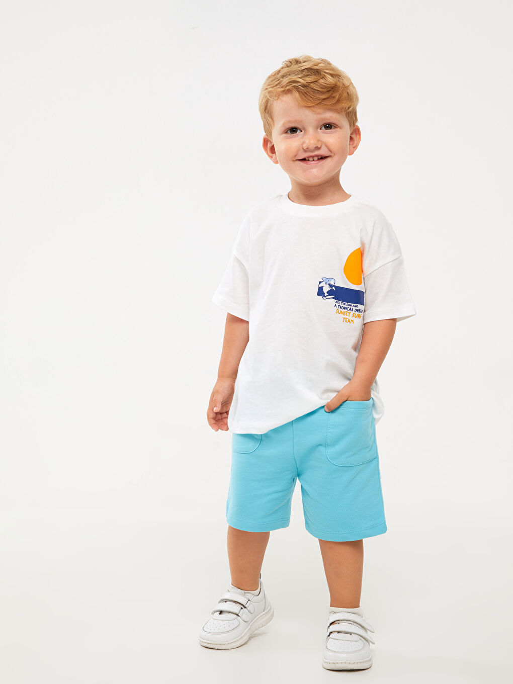 Shorts pour Garçons Bébé à Taille Élastiquée