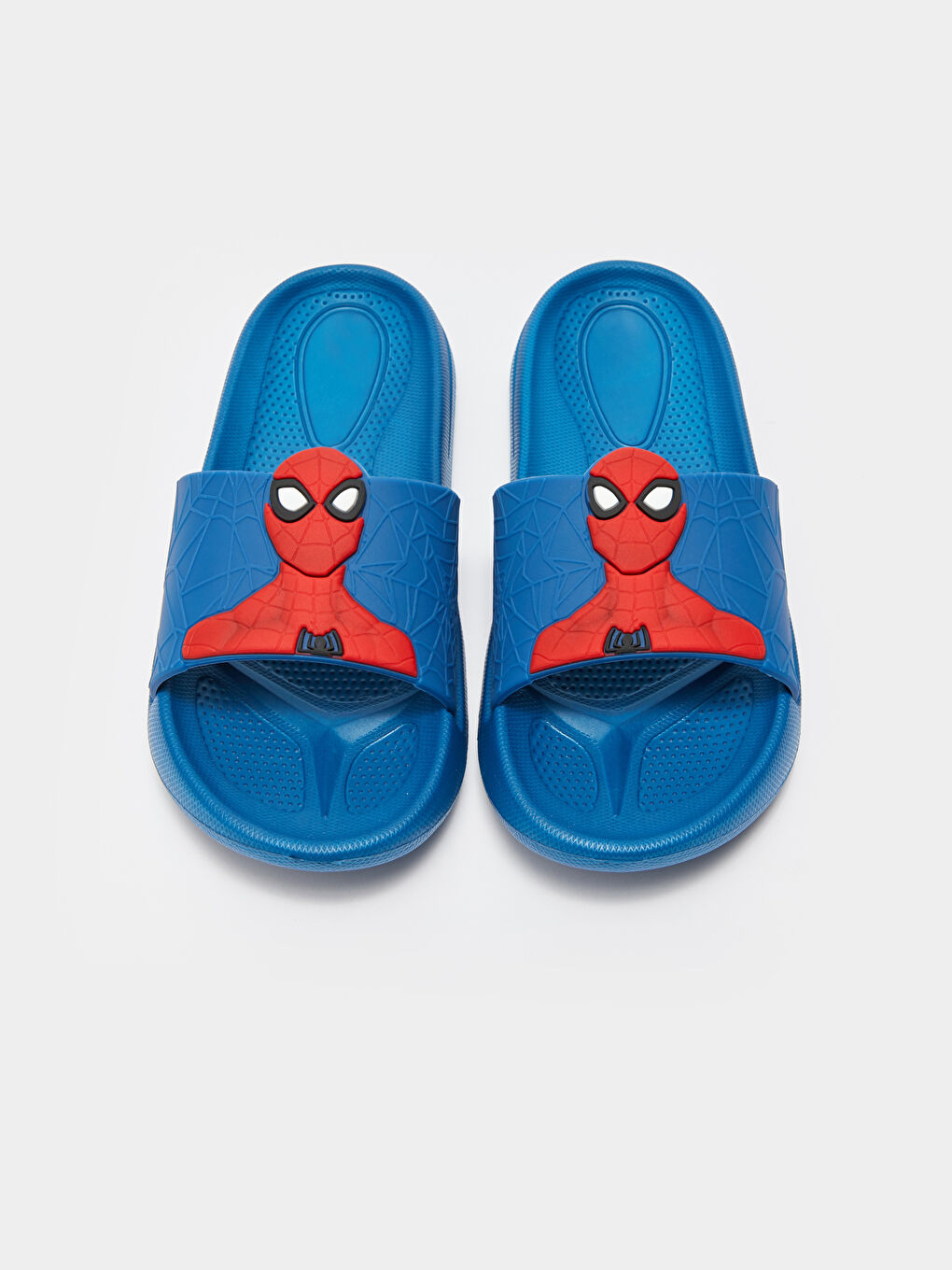 LCW STEPS Saks Mavi Spiderman Baskılı Tek Bantlı Erkek Çocuk Terlik - 2