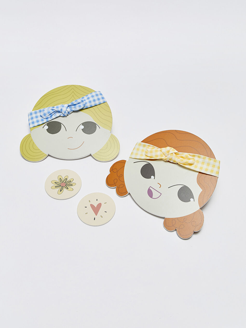 Sarı Fiyonk Detaylı Kız Bebek Saç Bandı 2'li