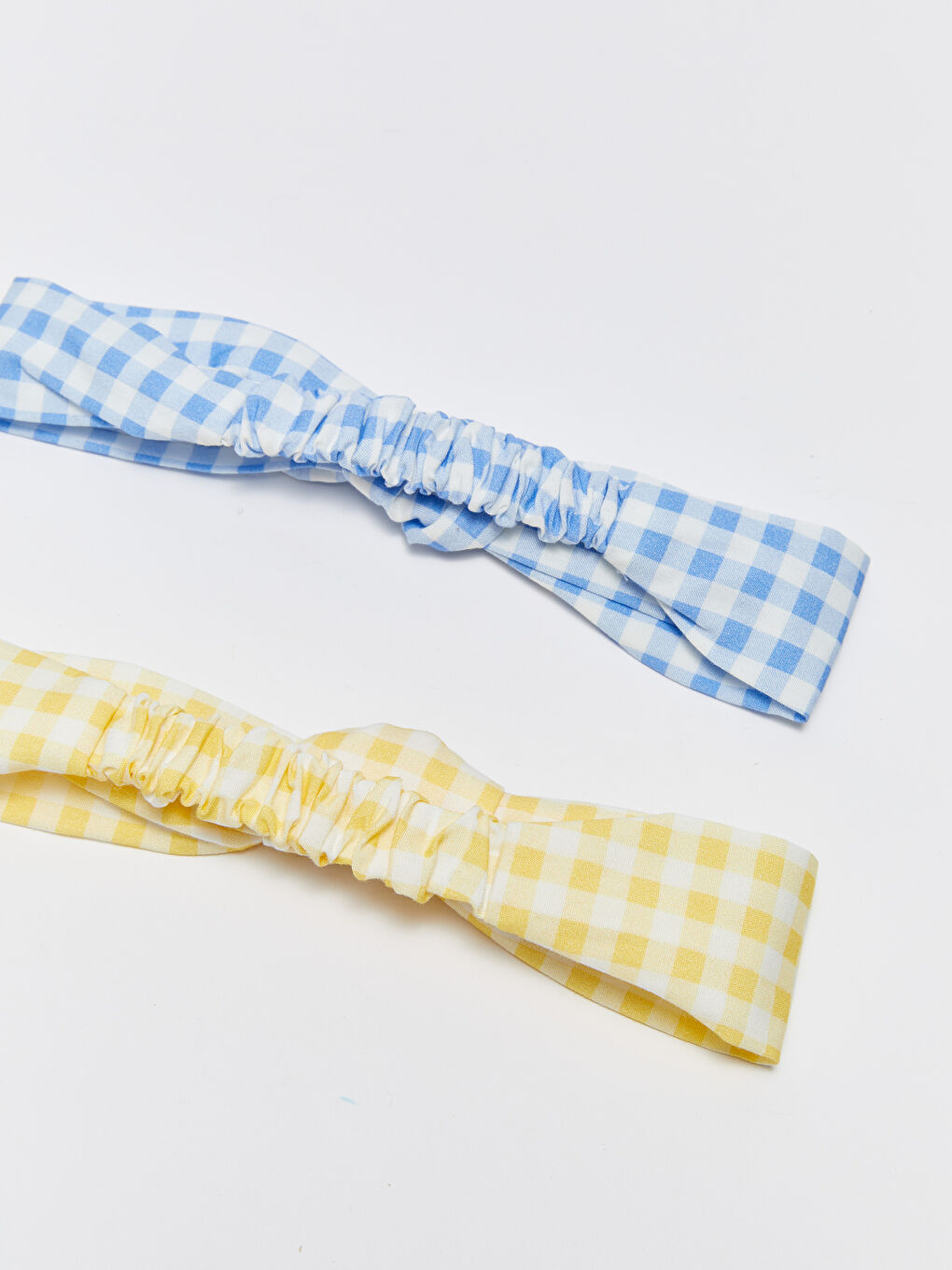 Sarı Fiyonk Detaylı Kız Bebek Saç Bandı 2'li-2