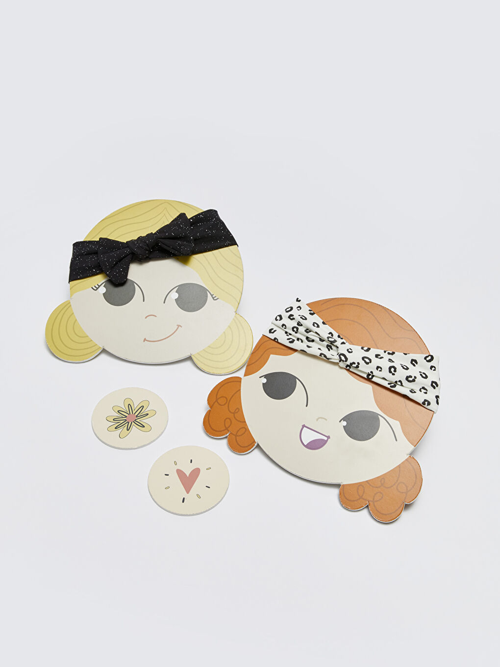 Beyaz Fiyonk Detaylı Kız Bebek Saç Bandı 2'li