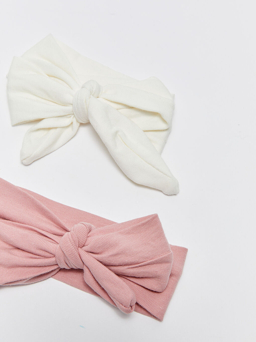 طوق شعر للبنات الرضع بتفاصيل فيونكة - عبوة من قطعتين-2