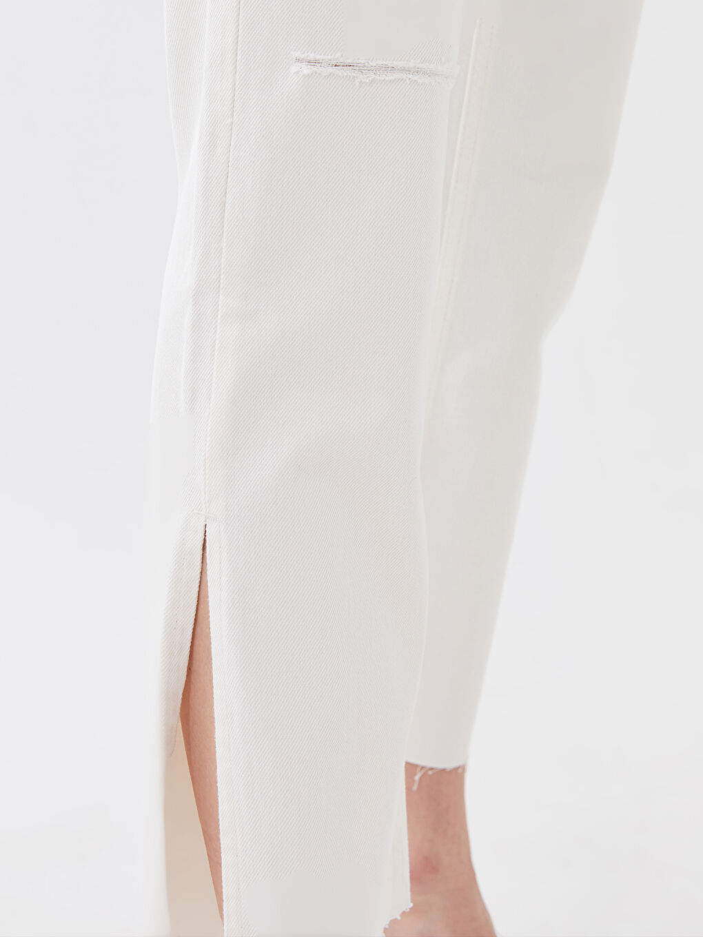 Jean Taille Haute Coupe Droite pour Femmes-2