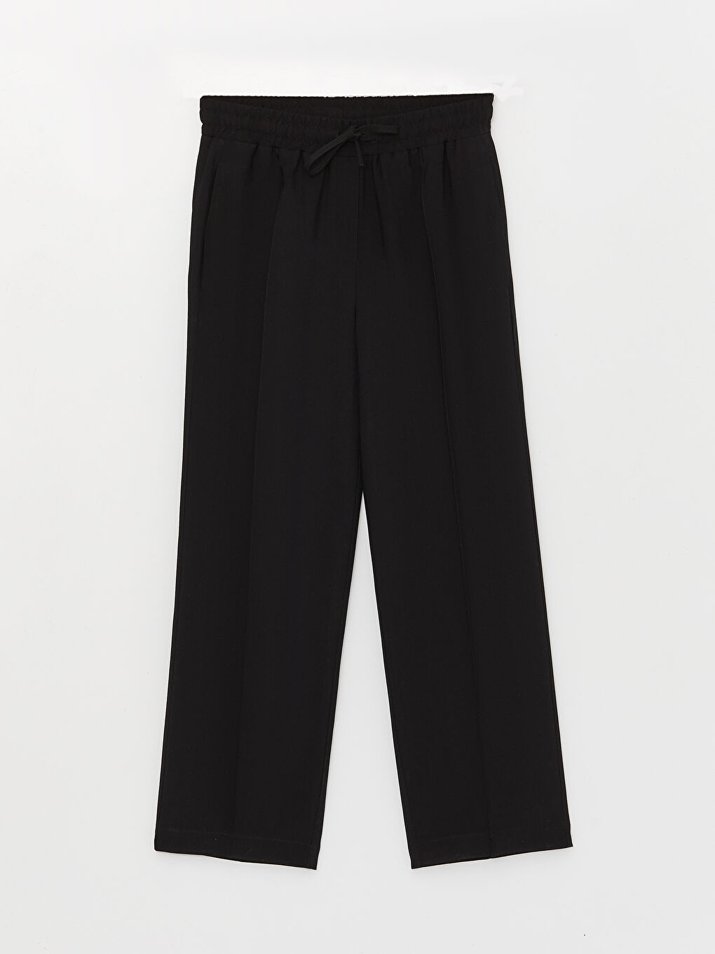 Elasticated Waist Relaxed Fit Women's Trousers-5