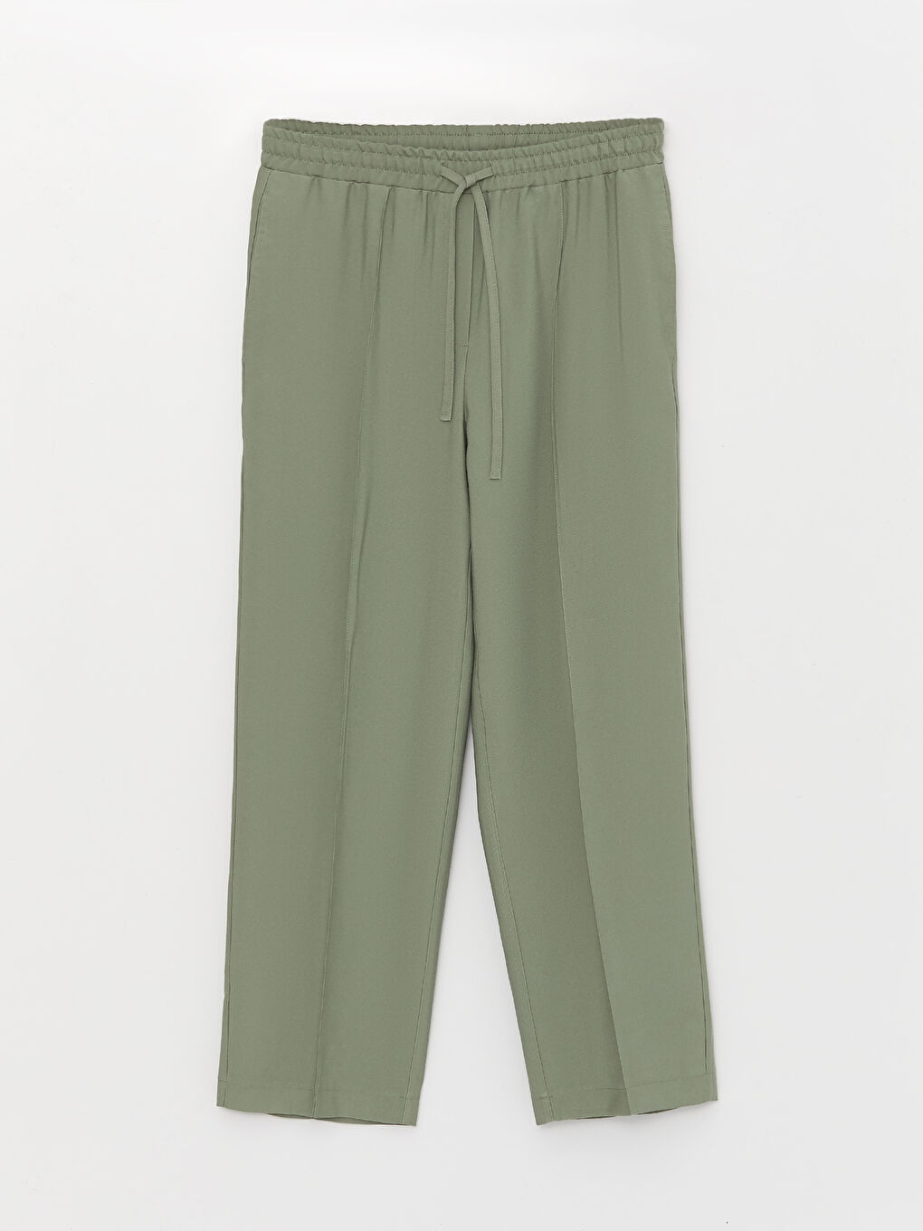 Elasticated Waist Relaxed Fit Women's Trousers-5