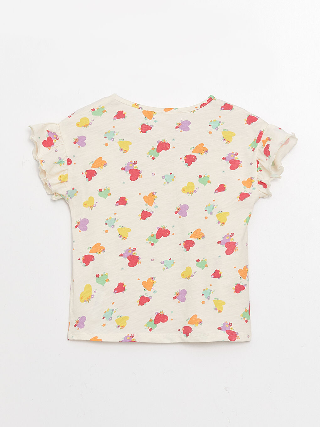 T-Shirt Bébé Fille Imprimé à Manches Courtes et Col Rond-1