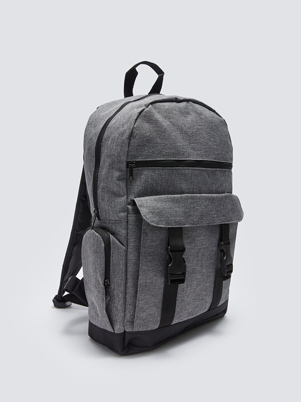 Gri Çok Bölmeli Erkek Sırt Çantası-4