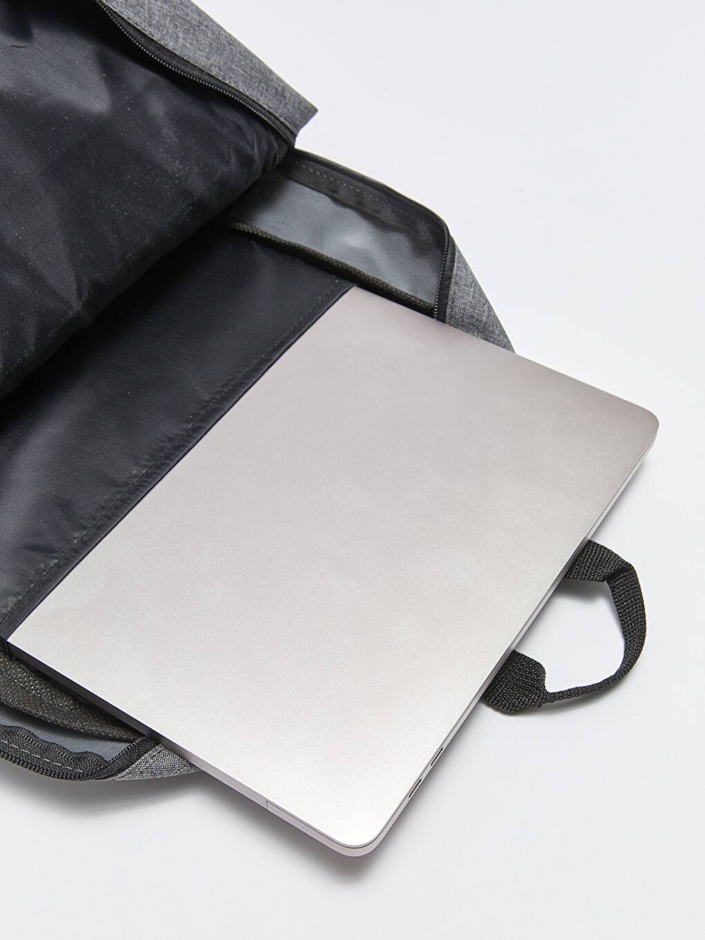 Gri Çok Bölmeli Erkek Sırt Çantası-6