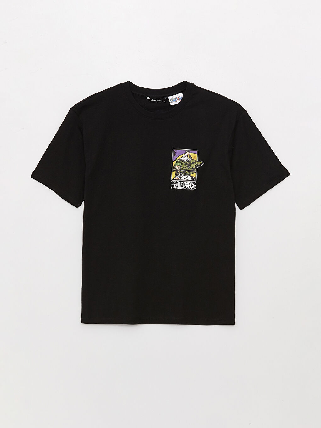 Футболка Мужская с Круглым Вырезом и Коротким Рукавом из Джерси с Принтом One Piece-5