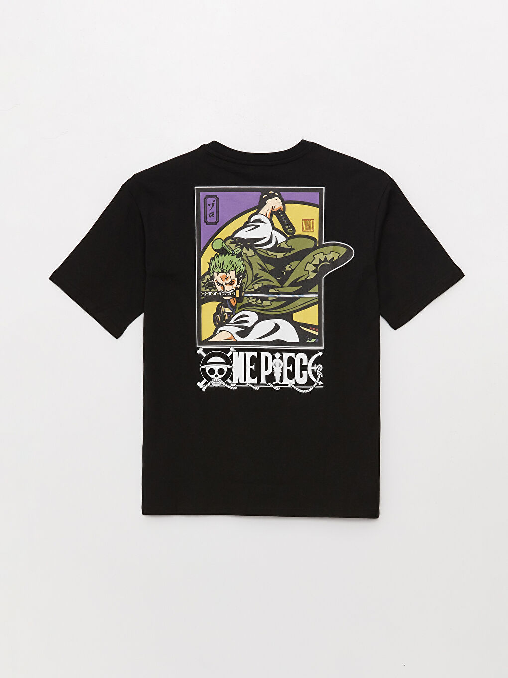 Футболка Мужская с Круглым Вырезом и Коротким Рукавом из Джерси с Принтом One Piece-6