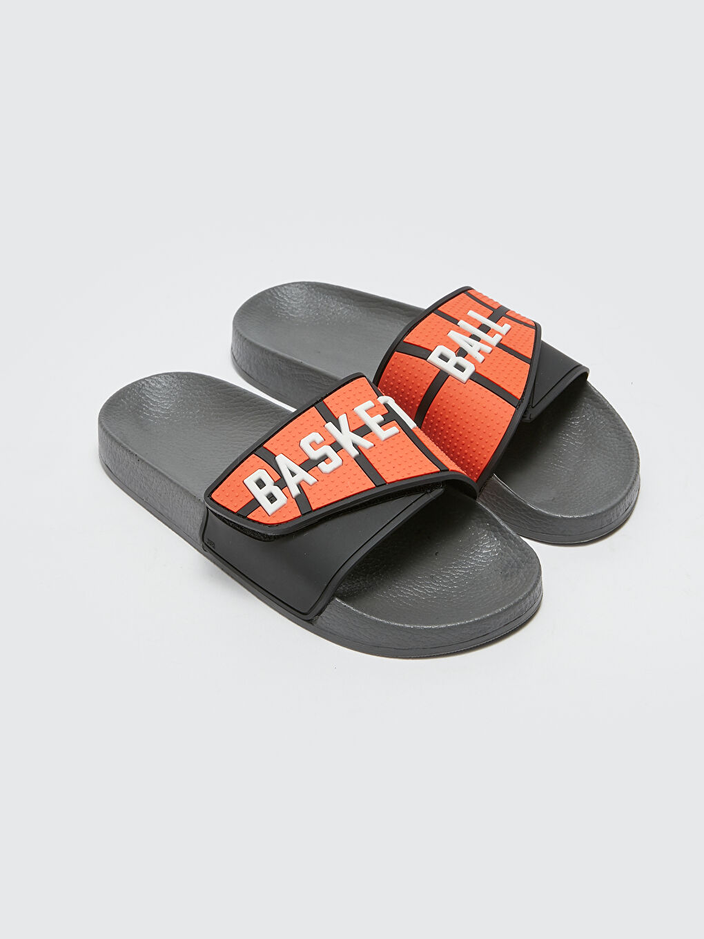 LCW STEPS Antrasit Yazı Baskılı Erkek Çocuk Terlik - S3GG84Z4-CWN