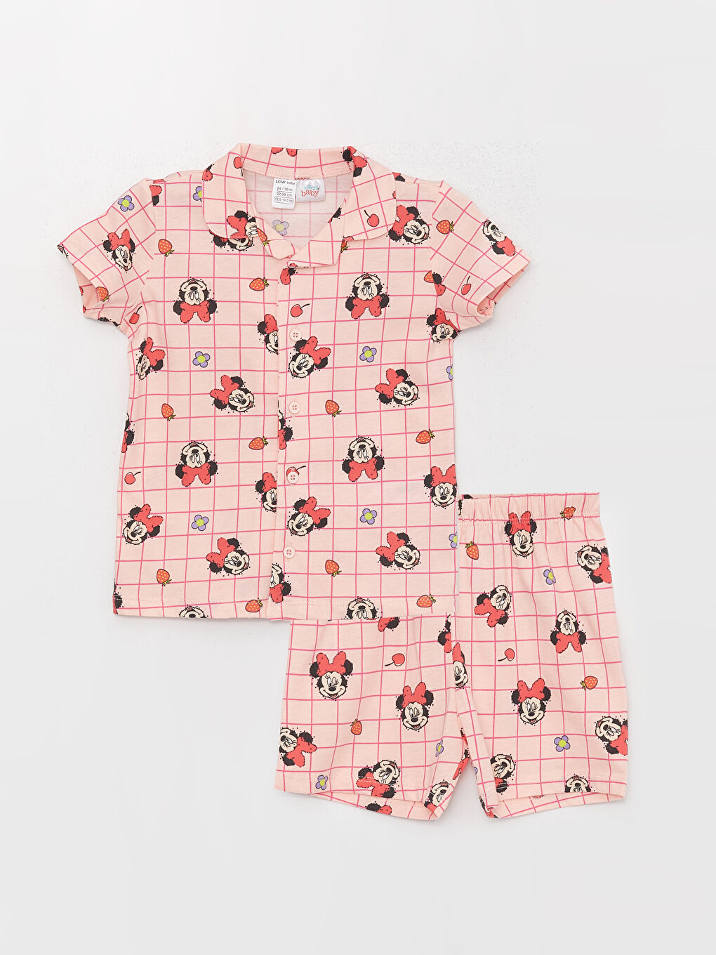 LCW baby Minnie Mouse Baskılı Kız Bebek Pijama Takım -S3GH03Z1-LSZ