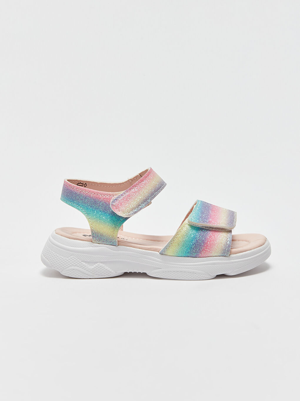 LCW STEPS Hook and Loop Closure Glitter Girls' Sandals -S3GH14Z4-M0T
