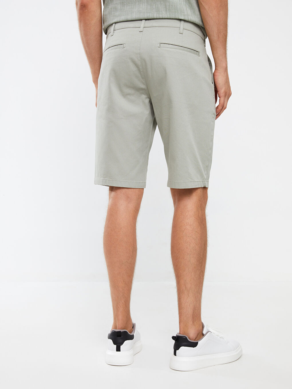 Comfortable Fit Dobby Men's Shorts -S3GH18Z8-V3N