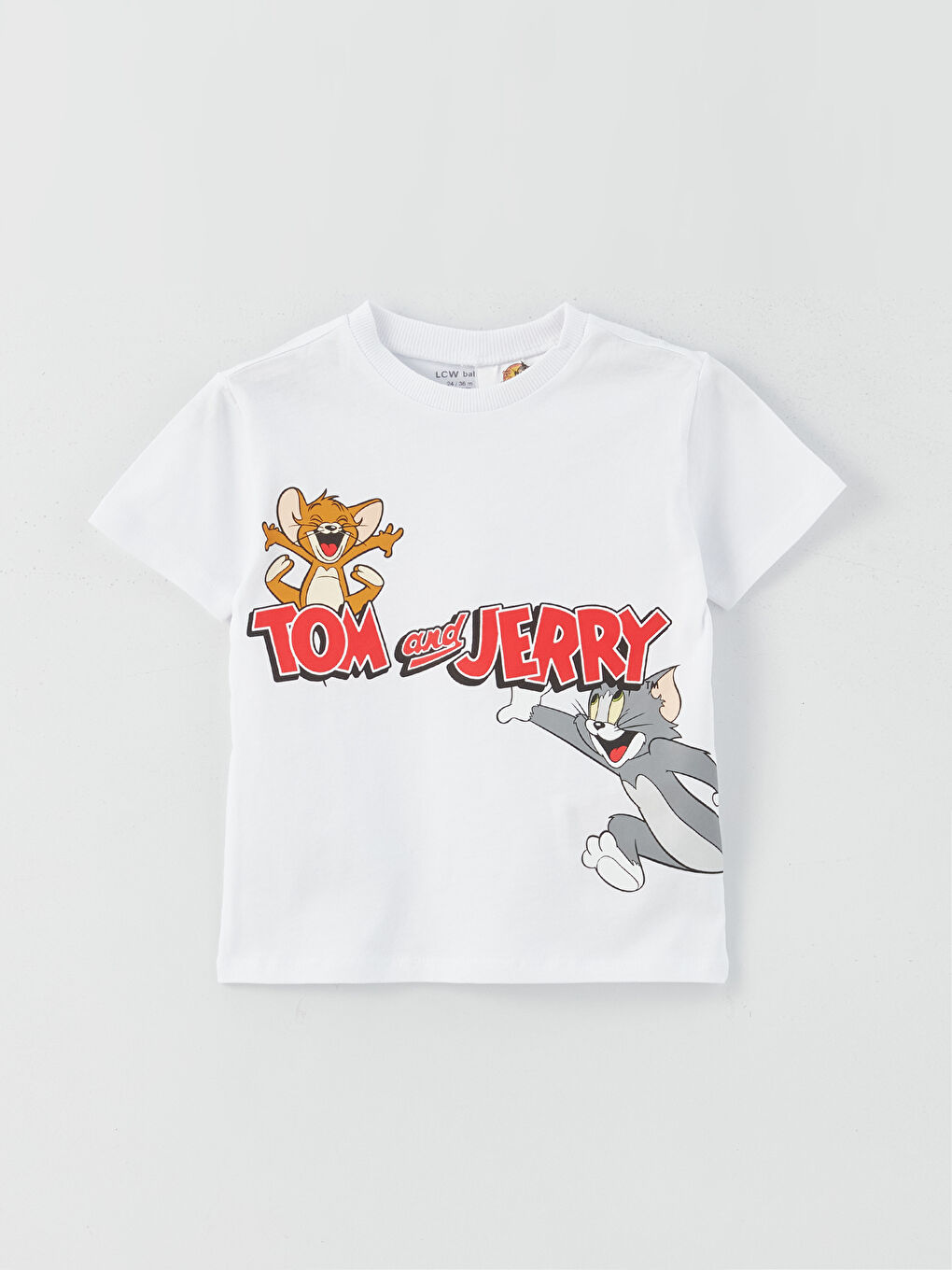 Crew Neck Tom and Jerry Printed Baby Boys T-Shirt and Shorts 2 Pack Set-1