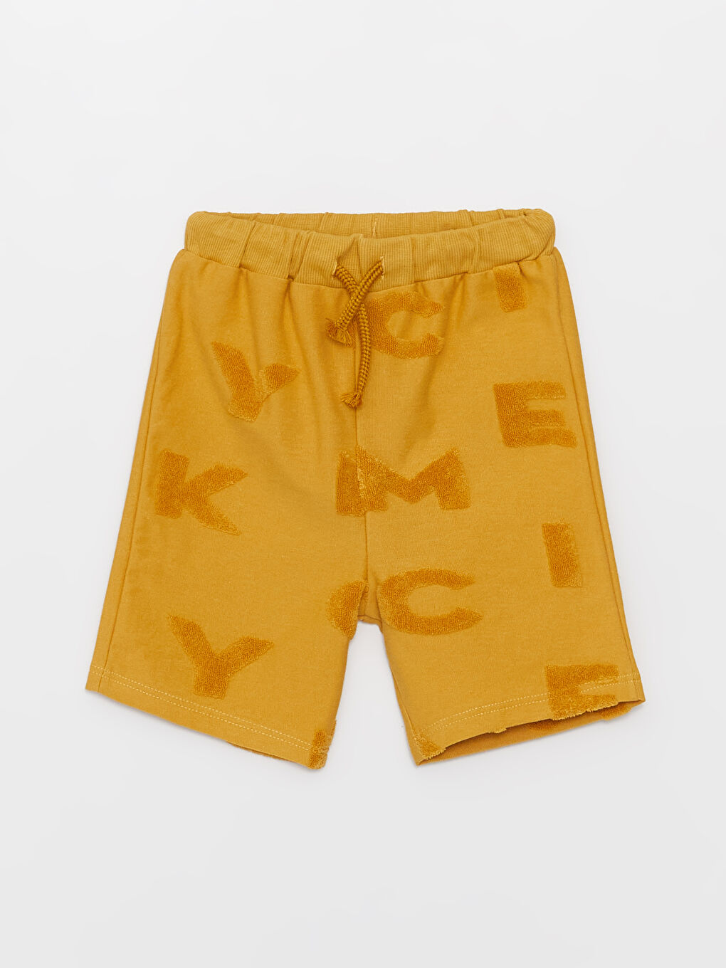 Sarı Bisiklet Yaka Kısa Kollu Mickey Mouse Baskılı Erkek Bebek Tişört ve Şort 2'li Takım-2