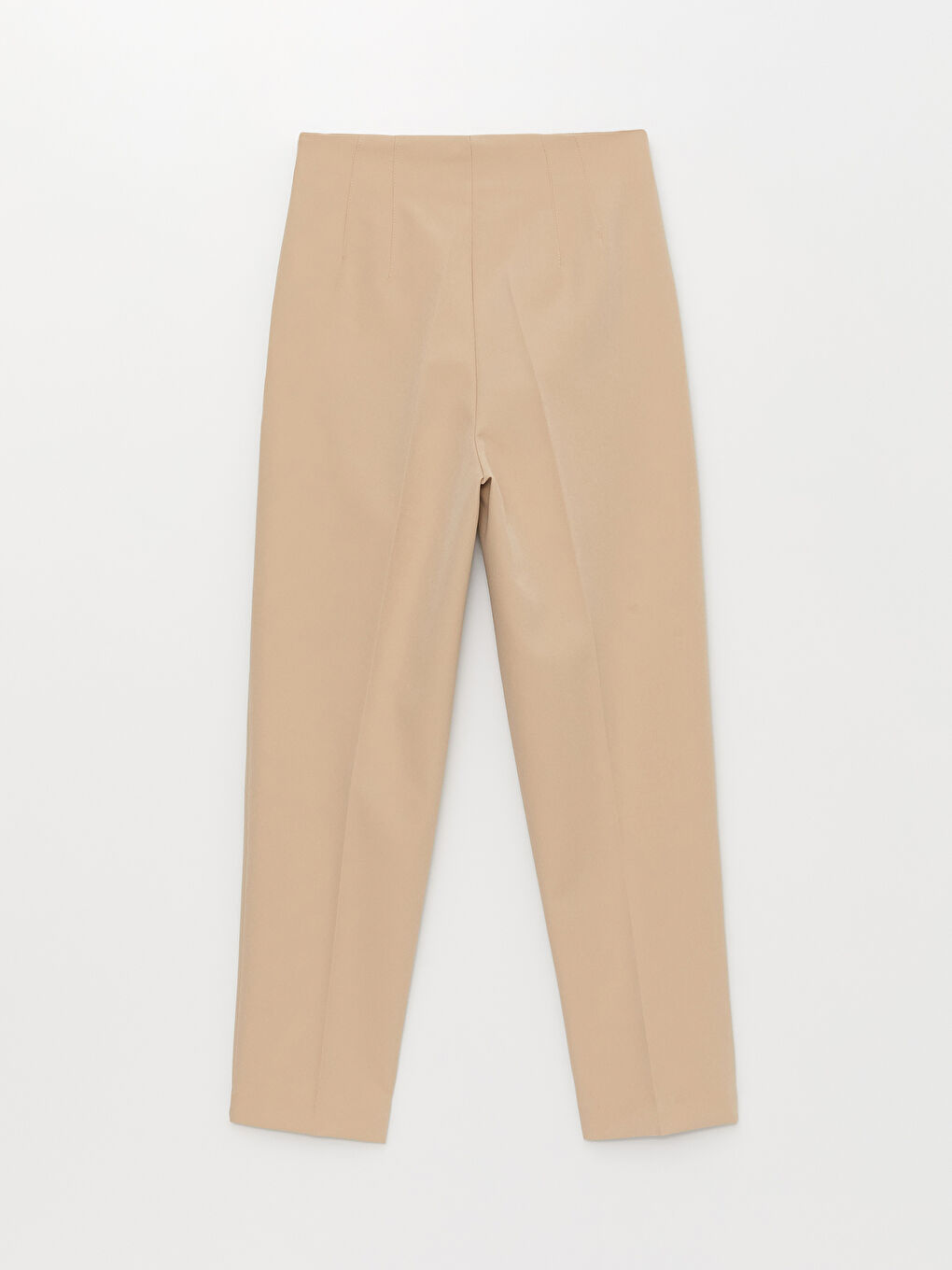 Women's Carrot Fit Plain Trousers-6