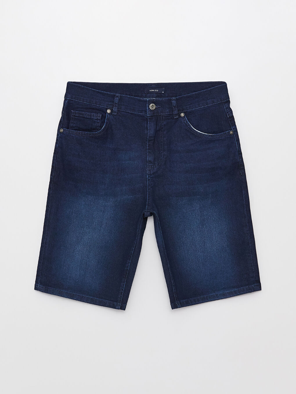 İndigo Standart Kalıp Erkek Jean Şort