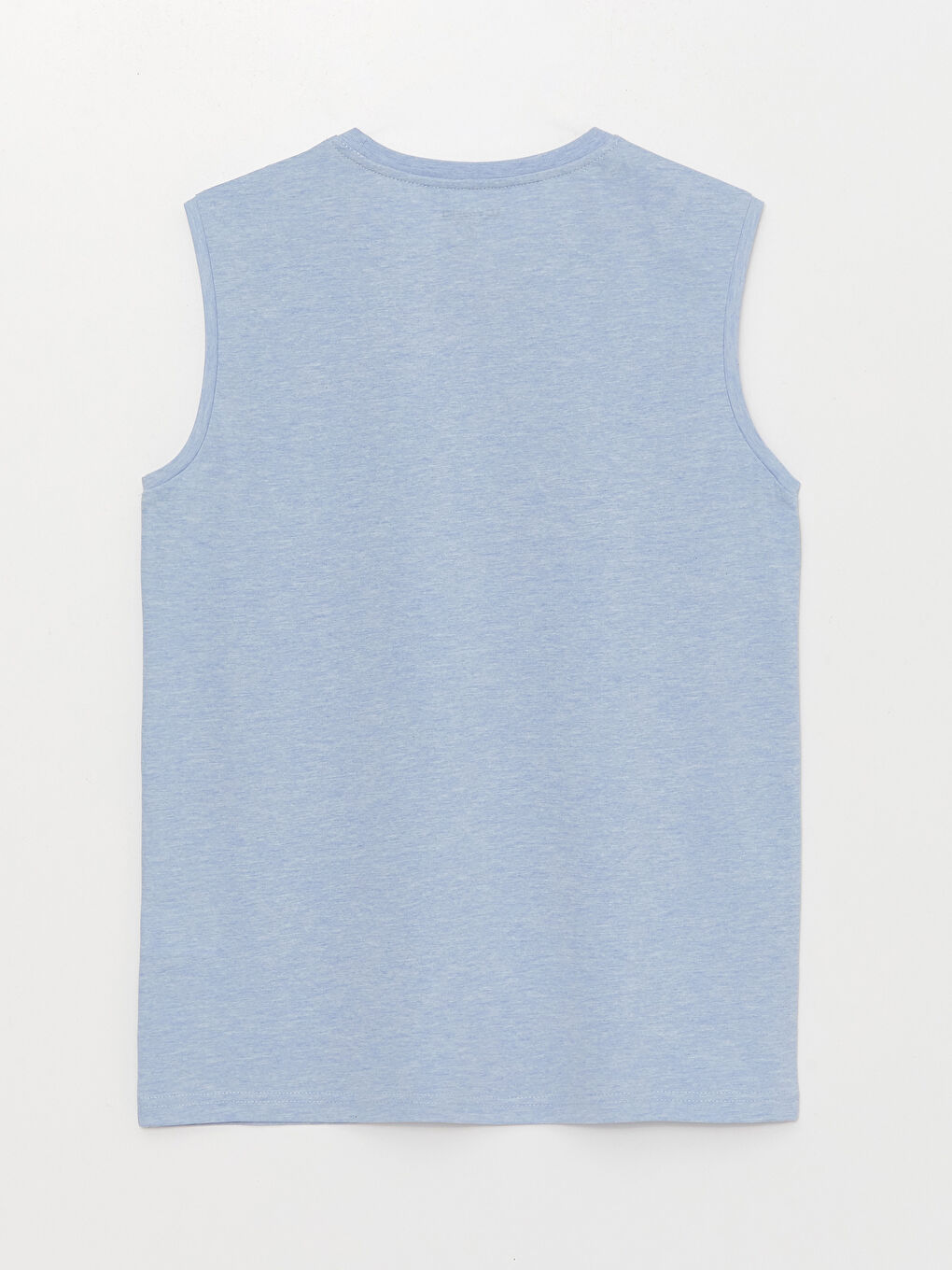 تيشيرت بدون أكمام مطبوع برقبة دائرية جيرسي للرجال-6