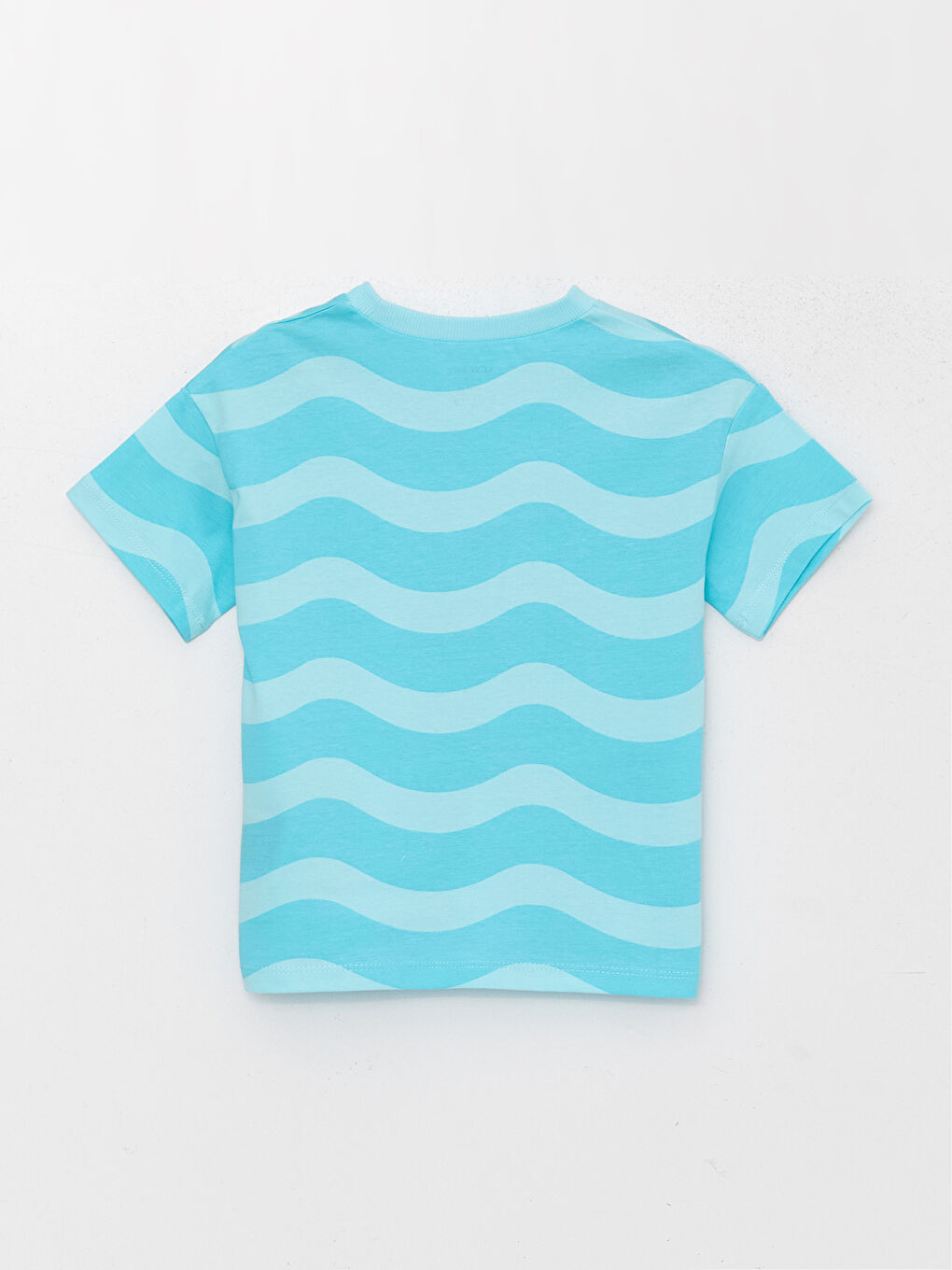 Crew Neck Short Sleeve Patterned Baby Boys' T-Shirt-1