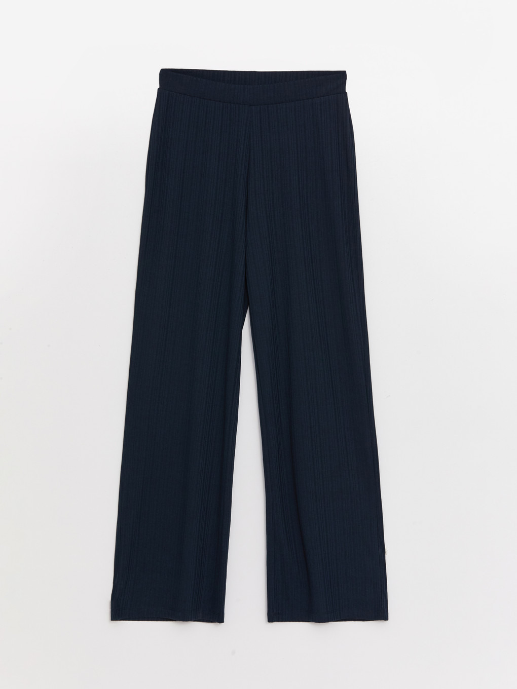 Elastic Waist Wide Leg Women's Trousers-4
