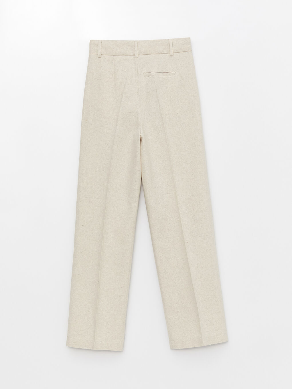 Comfortable Fit Plain Wide Leg Women's Trousers-5