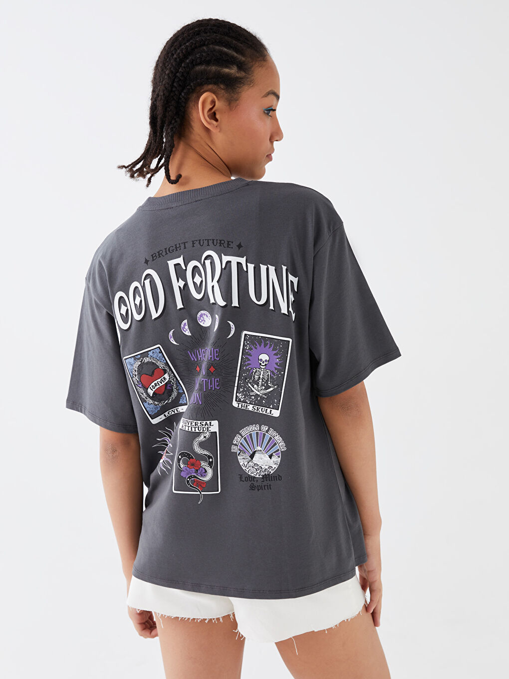 Crew Neck Printed Short Sleeve Women's T-Shirt