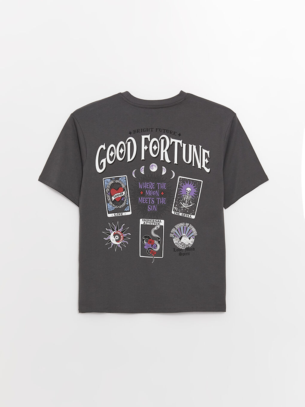 Crew Neck Printed Short Sleeve Women's T-Shirt-6