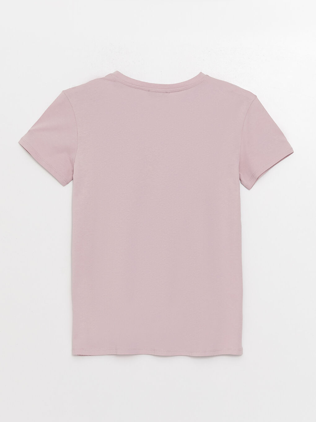 تيشيرت نسائي بأكمام قصيرة وياقة دائرية مطبوع-6