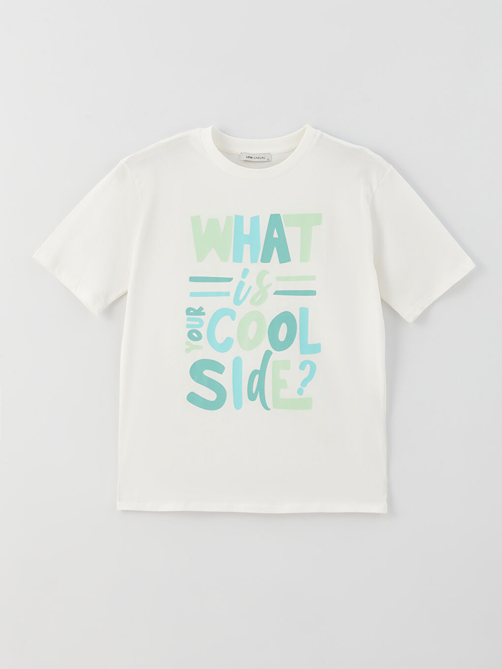 Crew Neck Printed Short Sleeve Oversize Women's T-Shirt-5