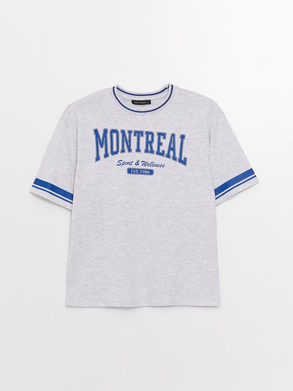 Crew Neck Printed Short Sleeve Oversize Women's T-Shirt-5