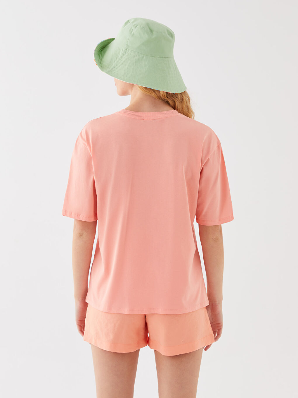 スーパーセール期間限定 Crew T-Shirt Women's Oversize Sleeve Short Printed Neck トップス