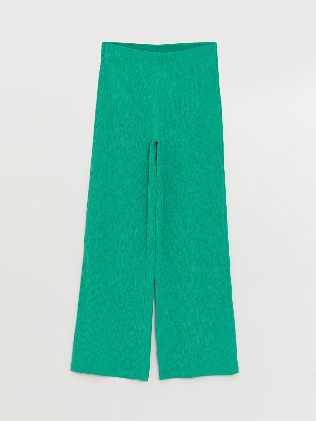 Elasticated Waist Plain Wide Leg Women's Sweatpants-5