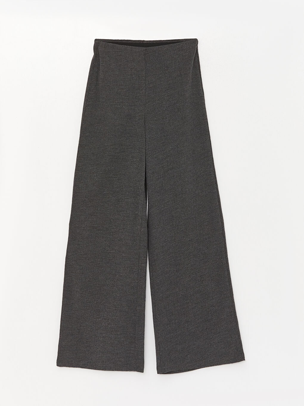 Pantalon de survêtement uni à jambe large et taille élastiquée pour femmes-5