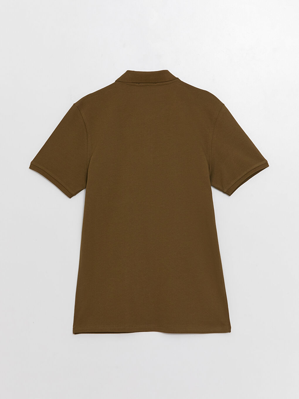 Haki Polo Yaka Kısa Kollu Pike Erkek Tişört-6