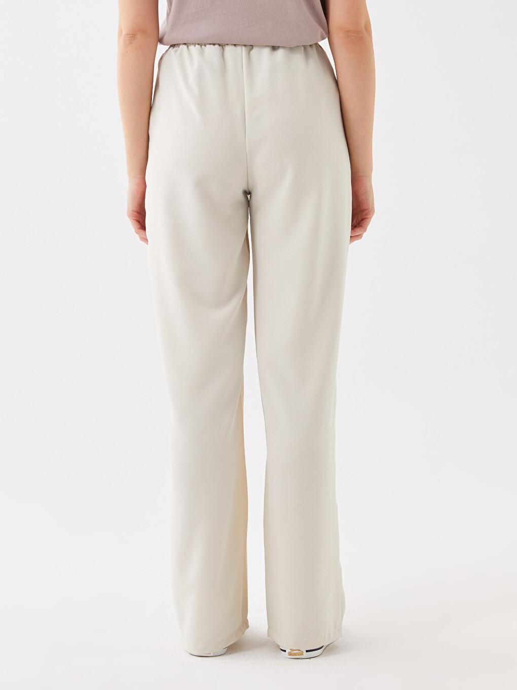 Elastic Waist Comfortable Fit Women's Trousers-4
