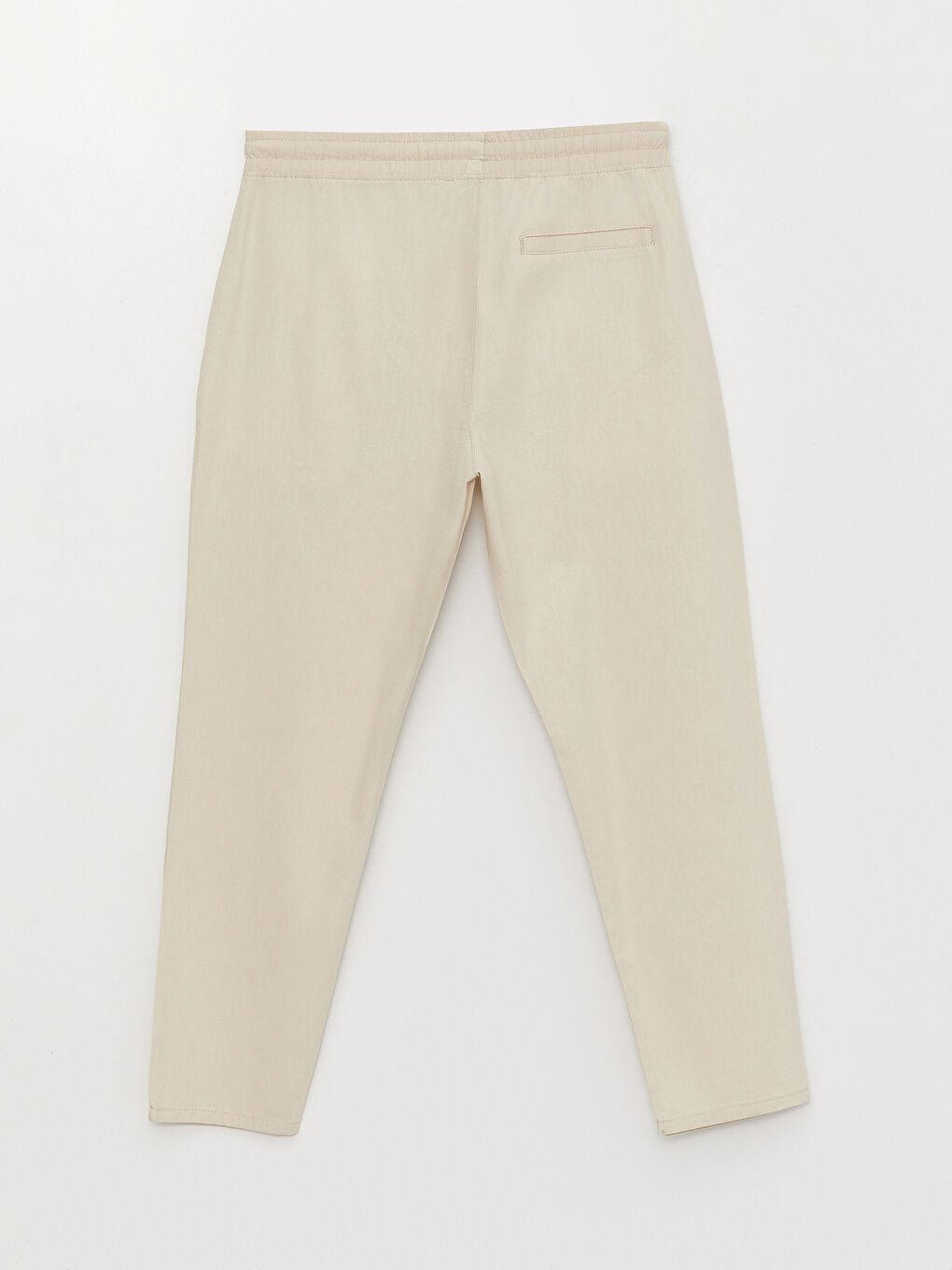 XSIDE Bej Standart Kalıp Keten Karışımlı Erkek Pantolon - 4