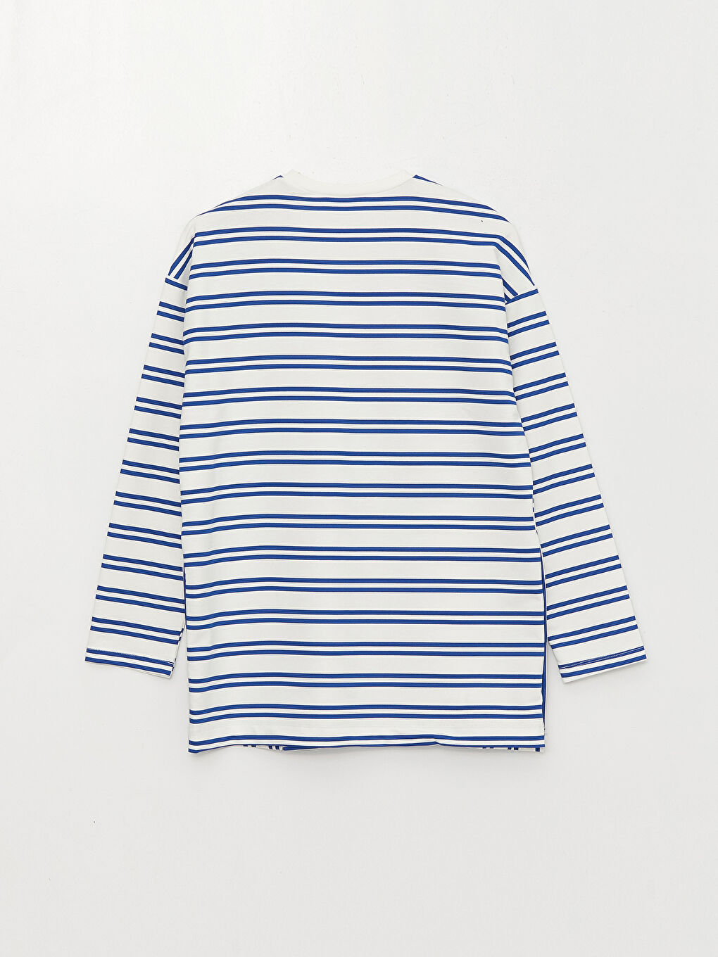 Tunique en Sweatshirt à Rayures à Manches Longues pour Femmes avec Col Rond-6