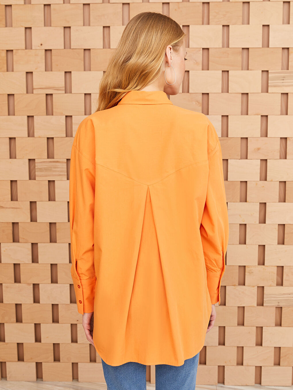 Plain Long Sleeve Women's Shirt Tunic-4