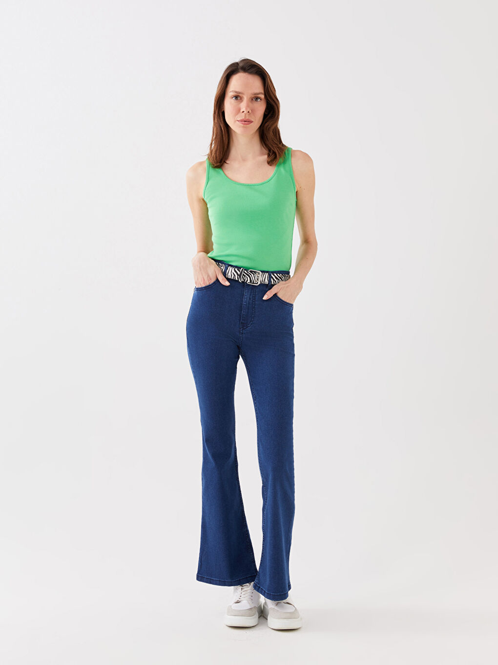 High Waist Mars Flare Women's Jeans-1