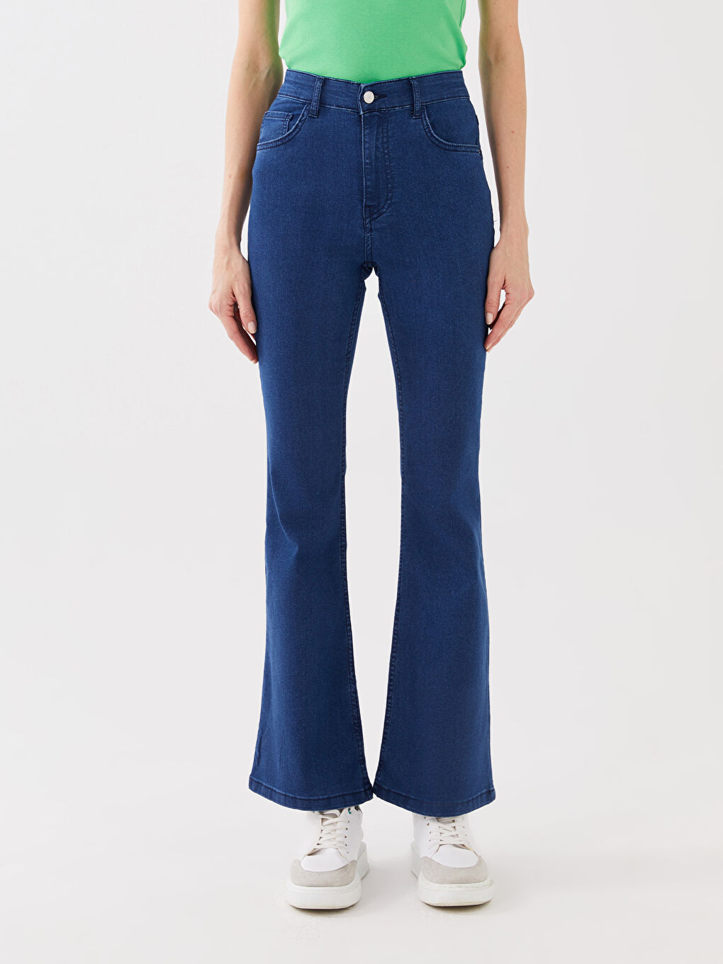 High Waist Mars Flare Women's Jeans-3