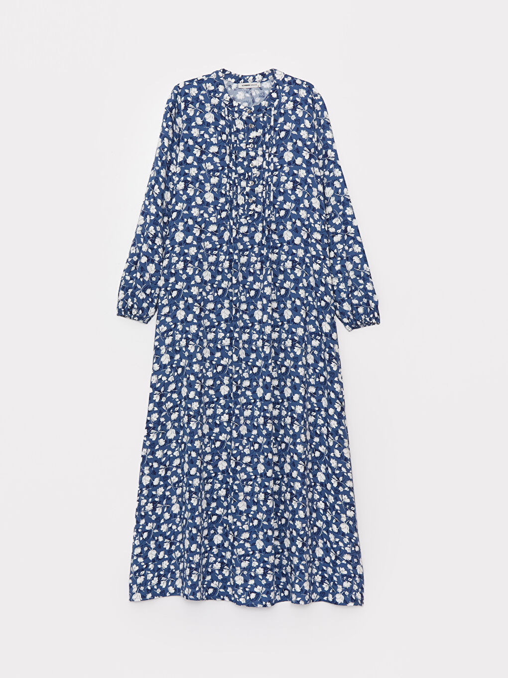 Crew Neck Patterned Long Sleeve Women's Dress -S3GI70Z8-774