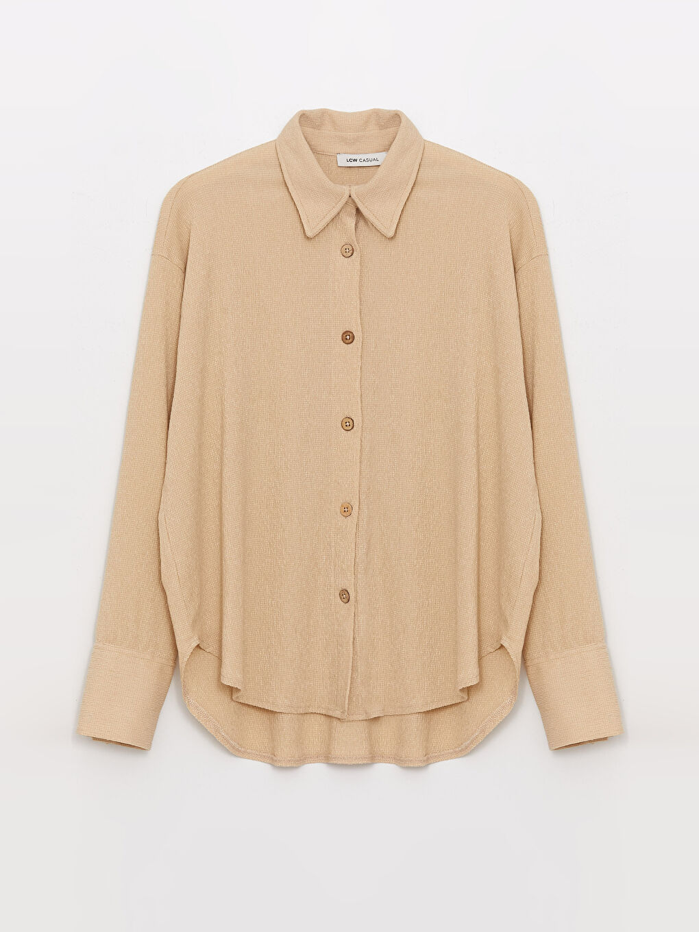 Plain Long Sleeve Oversize Women's Shirt -S3GI79Z8-V56