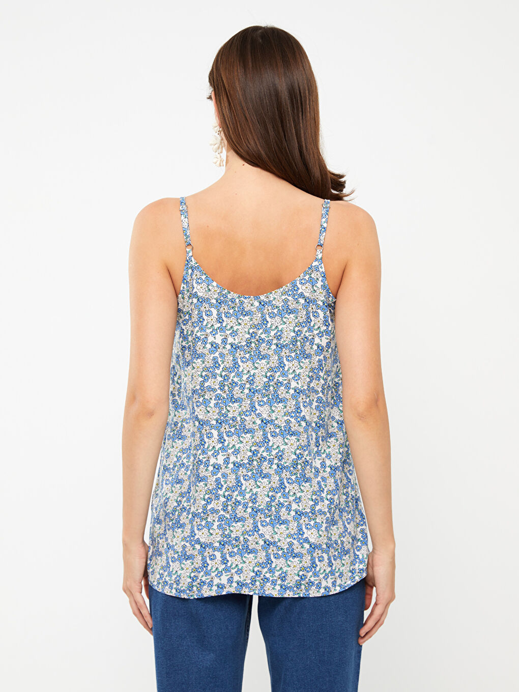 V Neck Floral Strap Maternity Blouse -S3GI81Z8-LQQ