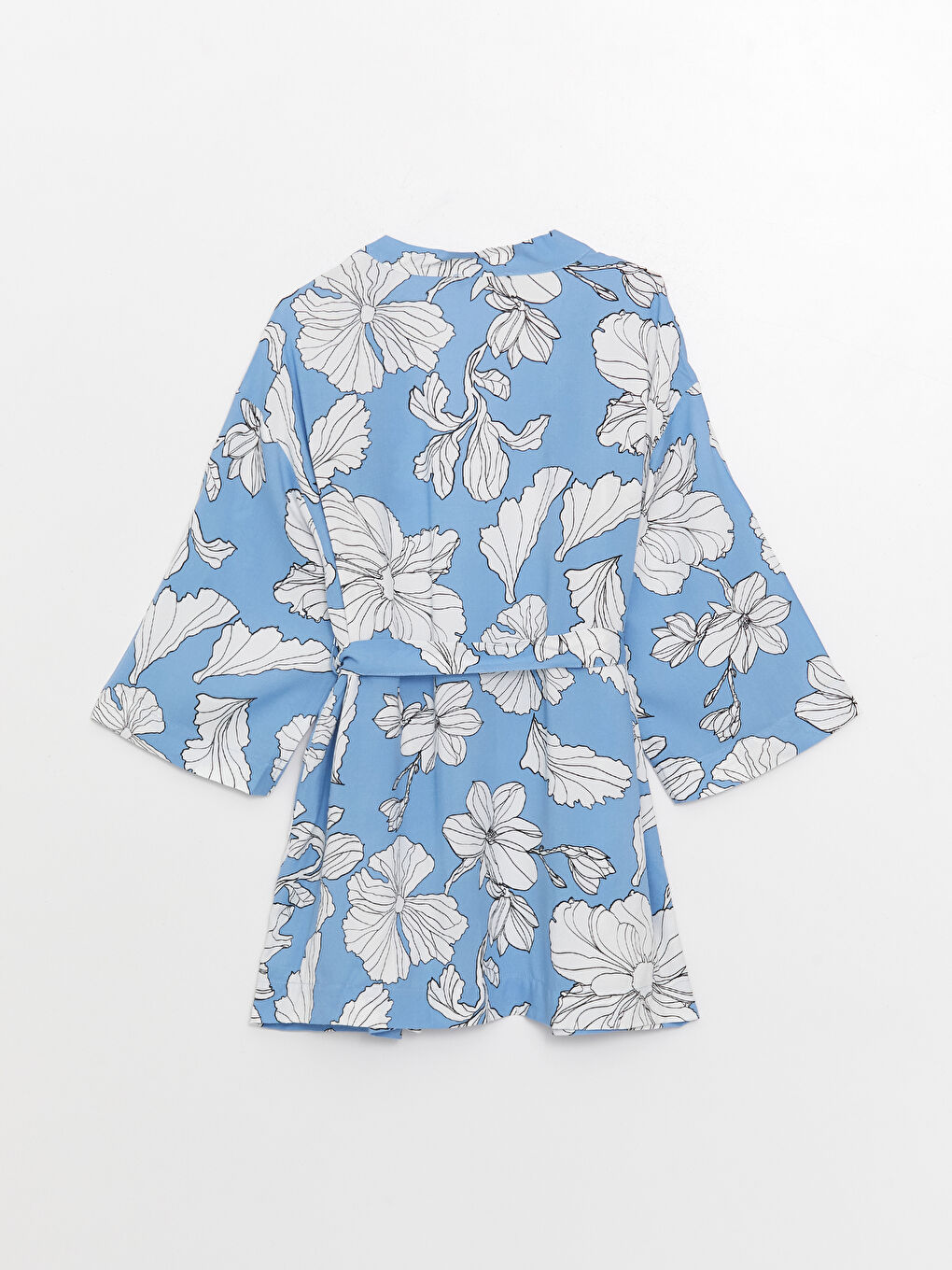 Shawl Collar Floral Long Sleeve Maternity Kimono -S3GI86Z8-LQQ