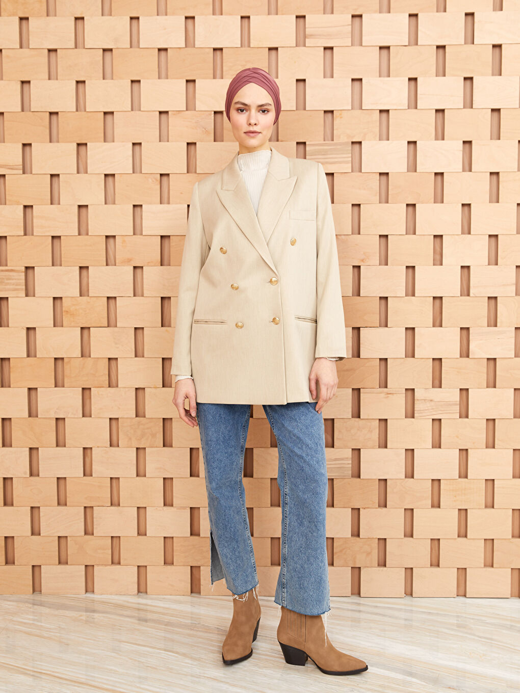 3-Stripes Women Hijab Bonnet-2