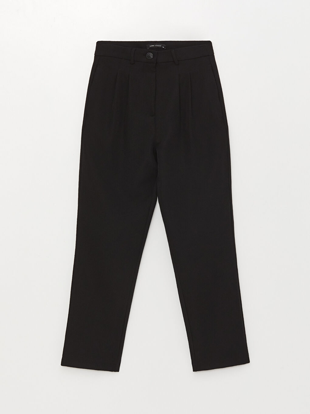 Pantalon Régulier Coupe Ample Taille Haute pour Femmes-5