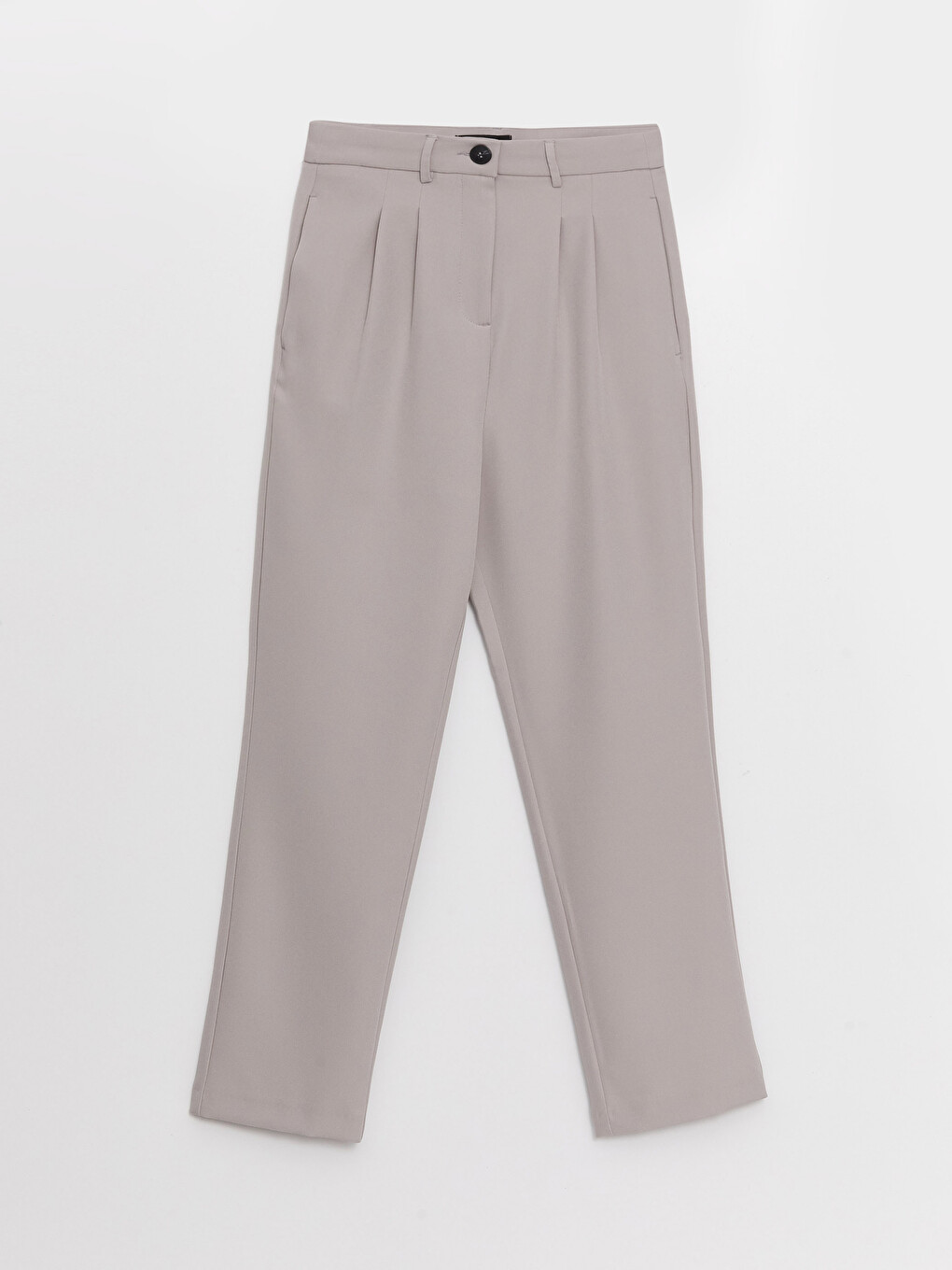 Pantaloni Regular Cu Croială Lejeră Și Talie Înaltă Pentru Femei-5